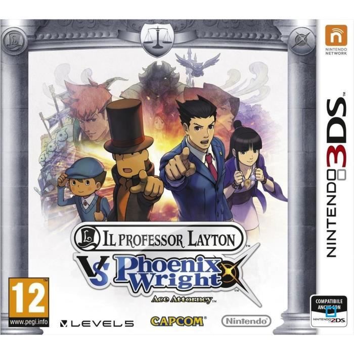 Prof. Layton vs Phoenix Wright Ace Attorney Jeu3DS
