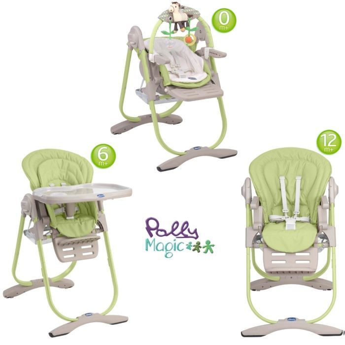 Chicco Chaise Haute 3 En 1 Polly Magic Wasabi Cdiscount Puericulture Eveil Bebe