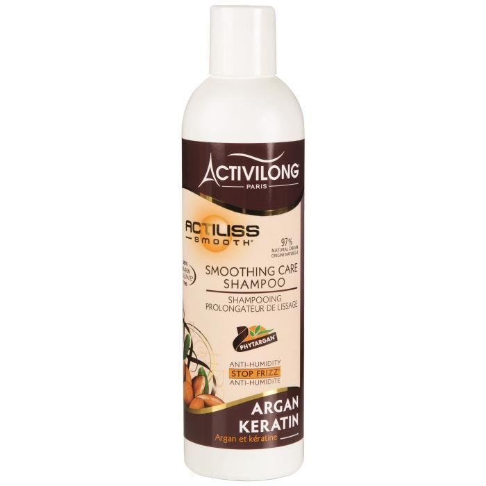 ACTIVILONG Shampooing prolongateur de lissage Actiliss Smooth - Argan et kératine - 250 ml