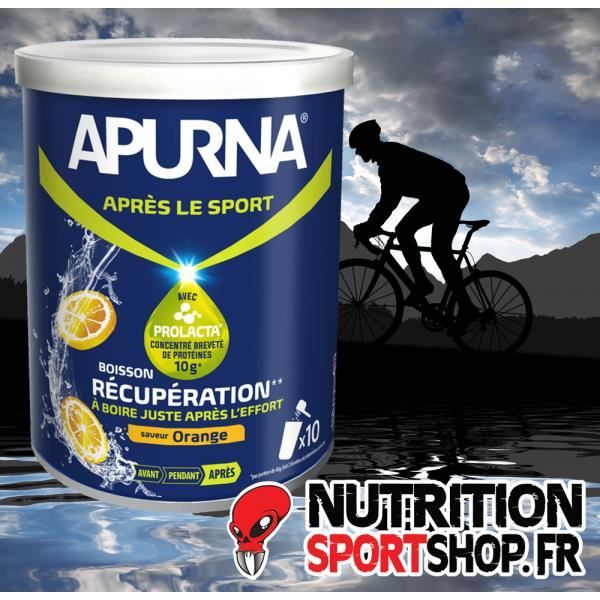 Apurna Boisson Récupération en Poudre Orange 400g