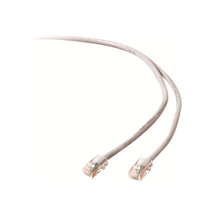 BELKIN Cordon de raccordement - RJ-45 (M) pour RJ-45 (M) - 1 m - UTP - CAT 5e - Gris
