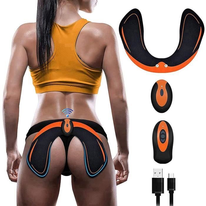 Hips Trainer Electrostimulateurs fessier,Intelligent Portable Massage pour Aider à Façonner Le Muscle et à Sculpter Les Courbes