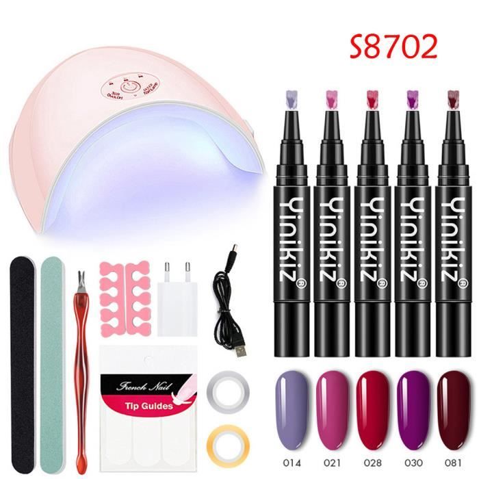 VERNIS A ONGLES Nail Art UV Gel Kit Acrylique Faux Doigt Pompe Nail Colle Art Nail Pusher Outils Ki JCH90312687B_Ion