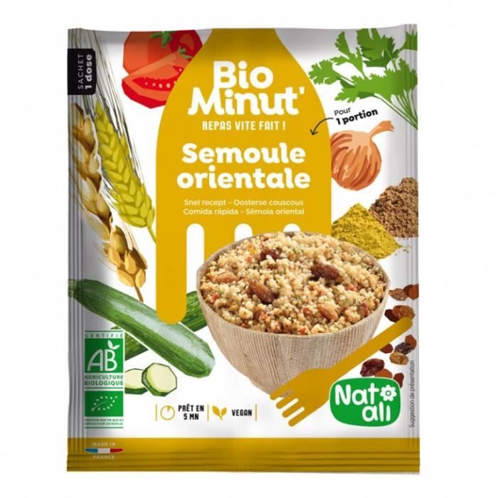 Semoule orientale instantannée 80gr - Nat-Ali
