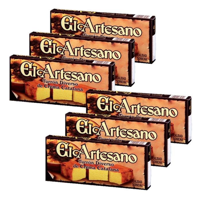 Lot 6x Touron Massepain crème catalane - 200g