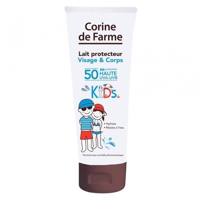 Corine de Farme Lait Protecteur Visage & Corps SPF 50 Protection Haute Kids 125ml (lot de 2)