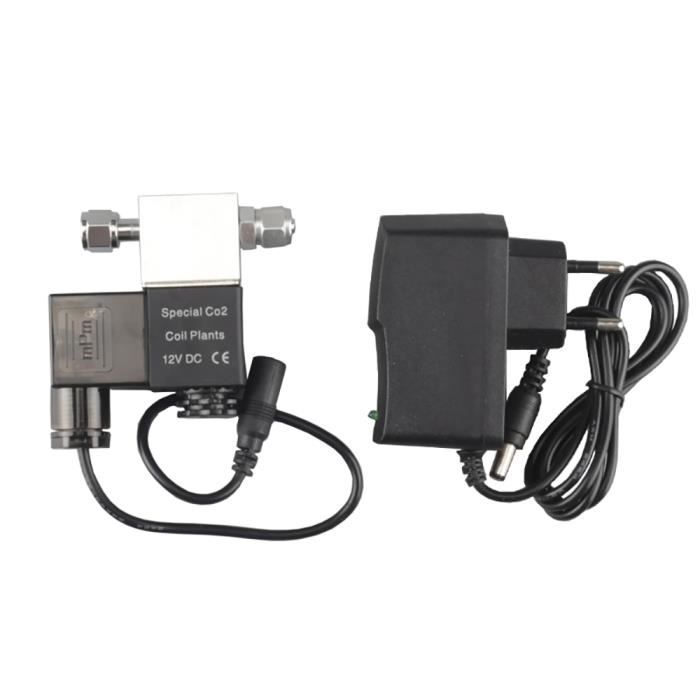 Aquarium,Vanne magnétique électrique 1.6W Aquarium Électrovanne régulateur 110V 220V Aquarium à basse - Type single head EU plug