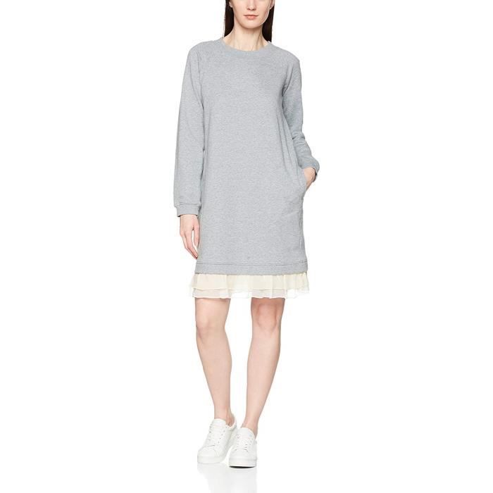 Twinset Milano Twin Set PS82UT Robe, Gris (Grigio Mel.Chiaro 0082C), XXS Femme - PS82UT-0082C