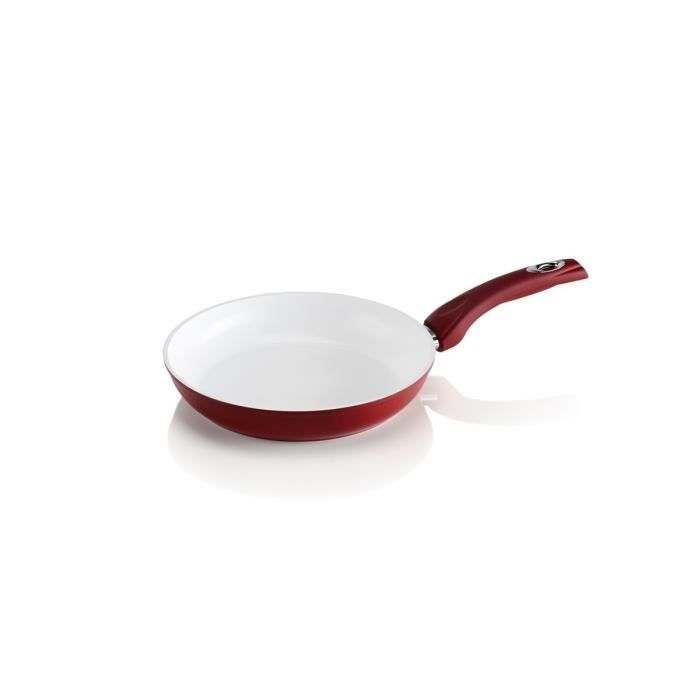 BIALETTI Poêle CERAMIC OK rouge de 20cm