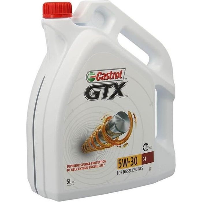CASTROL Huile-Additif GTX C4 - Synthetique / 5W30 / 5L