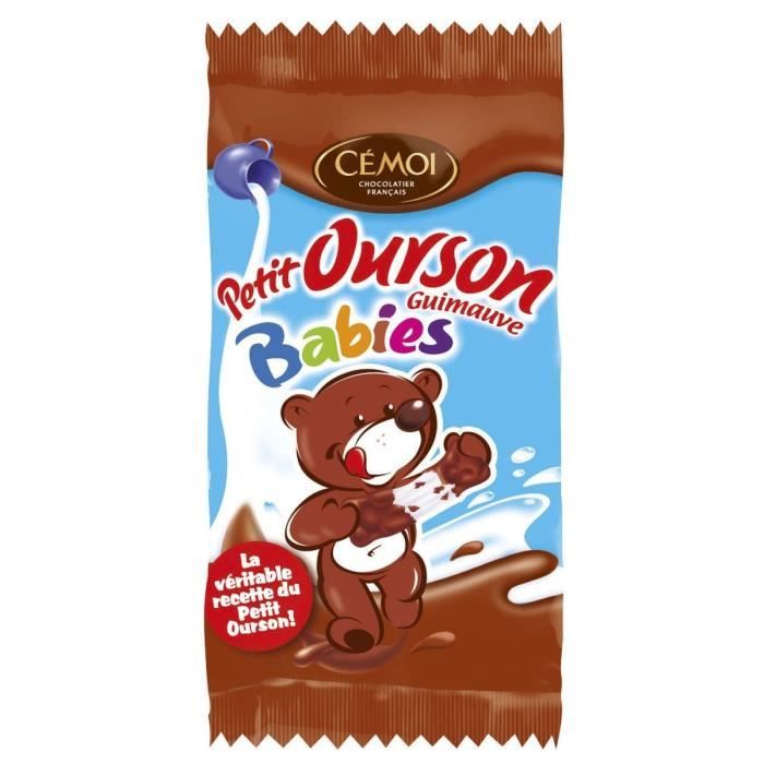 CEMOI Tubo L'Authentique Petit Ourson Babies - env. 100 pièces* flowpackés - Chocolat au Lait - 5,4 g - 540 g