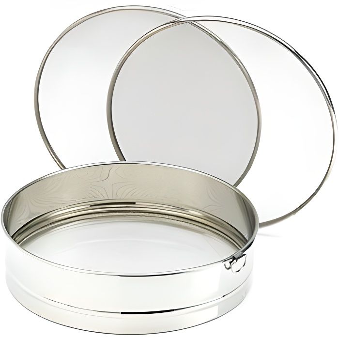 ARTAME Tamis Pro en inox 3 grilles - 20 cm