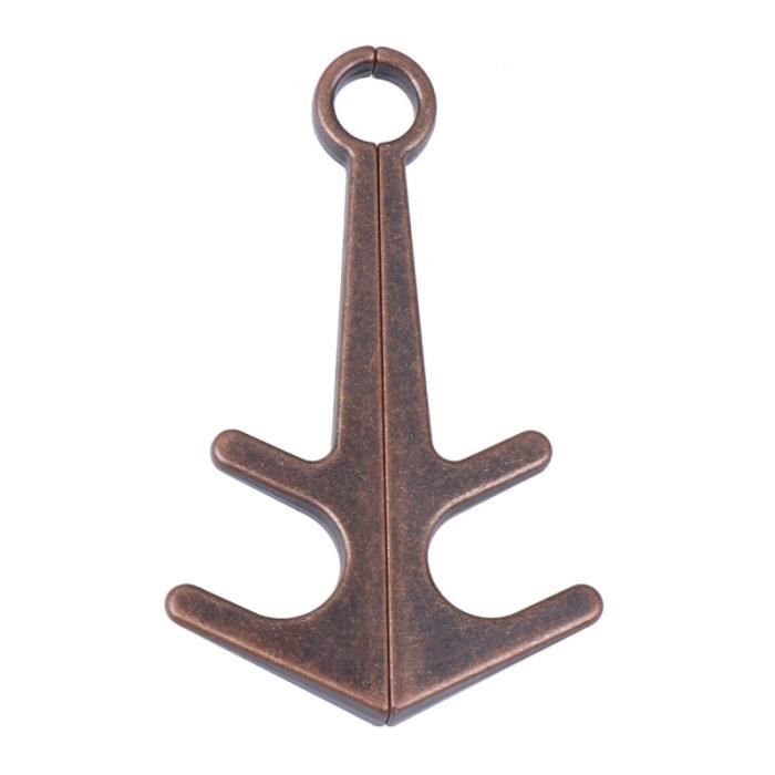 Support de téléphone d'ancre magnétique vintage en alliage de zinc support de paresseux de tablette de de bureau (rétro)