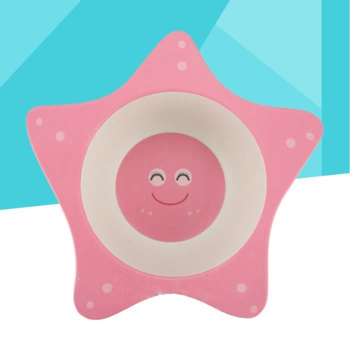 1 Pc enfants bol d'alimentation en fibre de bambou naturel anti-brûlure alimentaire pour filles tout-petits BOL BEBE