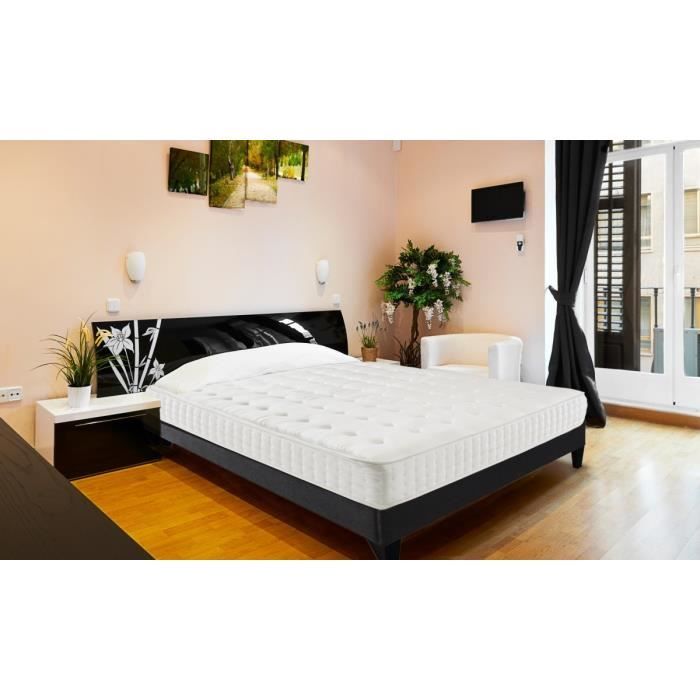 OLYMPE LITERIE Matelas 160x200 - Mousse hypersoft + mémoire de forme 60kg/m3 INNOVA+® +mousse HD 33kg/m3 - Ferme - APOLLON