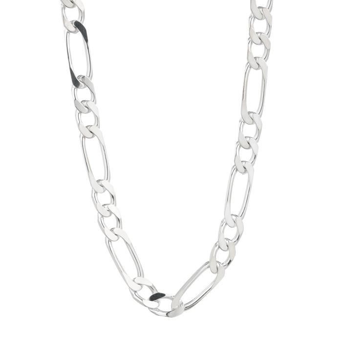 YSORA Chaîne Argent 925° Alternée Mixte