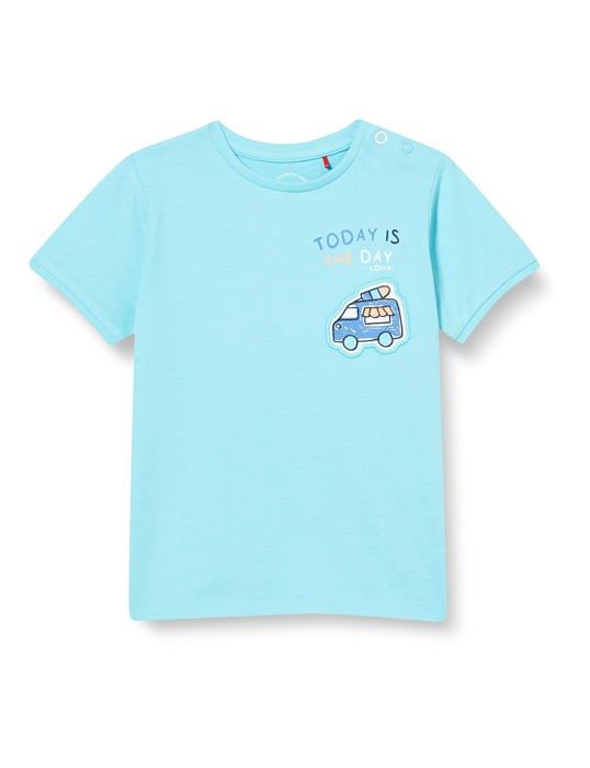 S.Oliver Camiseta Estampada - Cloud Dancer Place/blanco