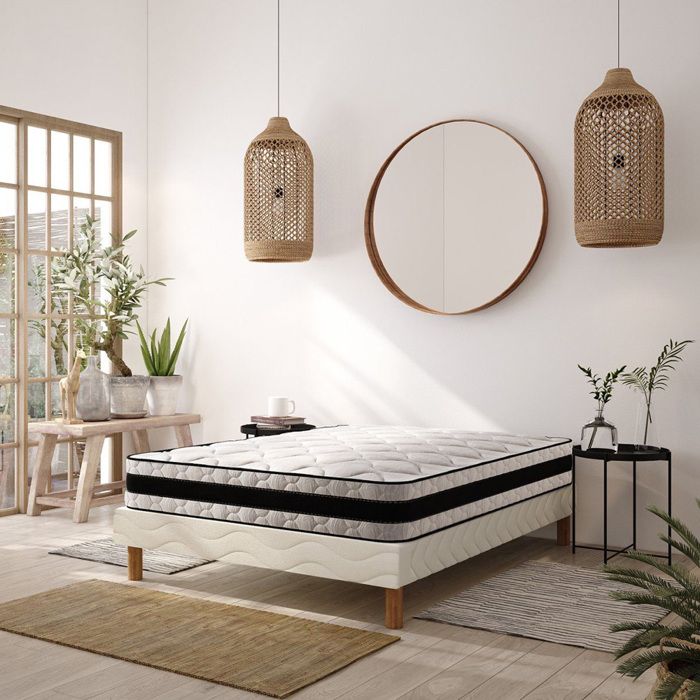 Ensemble Medicare Sommier + Matelas 160x200 cm – Hauteur 22 cm