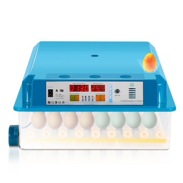Comparer les prix de Lospitch Couveuse Thermomètre à œufs de poule Couveuse Incubateur pour  64 œufs de poule COUVEUSE - INCUBATEUR
