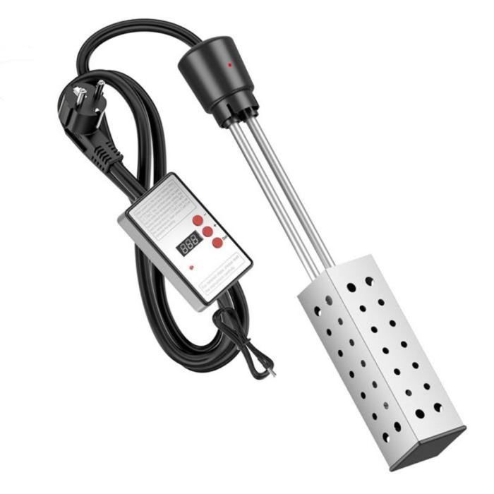 AUBEST - Thermoplongeur Piscine 2500W - Minuterie Automatique - Chauffe-Eau Sécurisé
