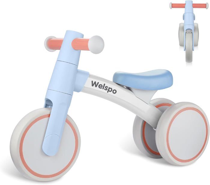 welspo Product Image Draisienne pour bébé, vélos Bebe, Jouet Enfant pour 12-24 Mois, Jouet d'equitation, vélos d'équilibre Robustes pour Enfants, vélos d'équilibre légers et Confortables (Rose