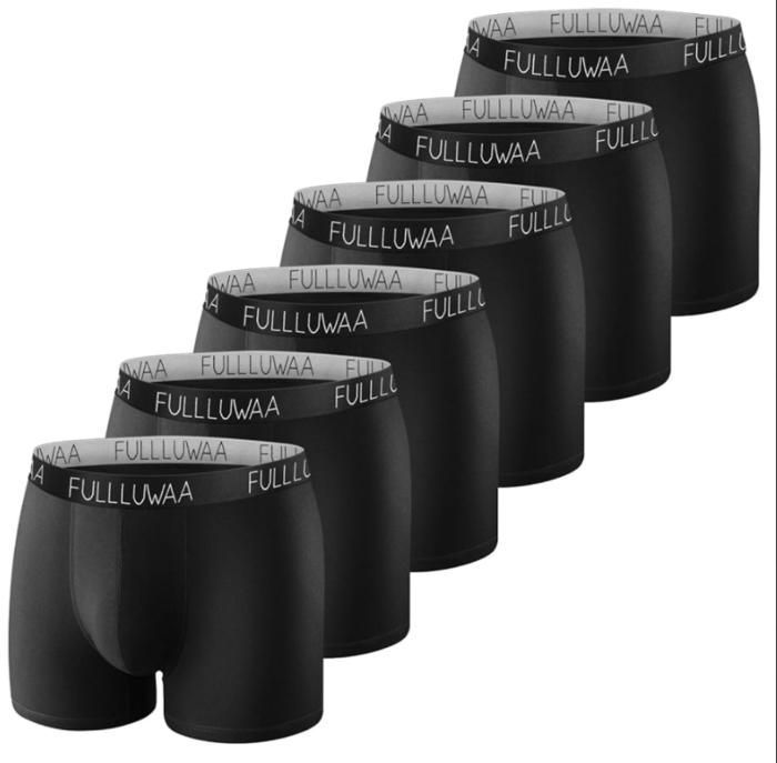 Lot De 12 Boxers Homme Fullluwaa - Coton Bio élastique - Confortable Et Respirant