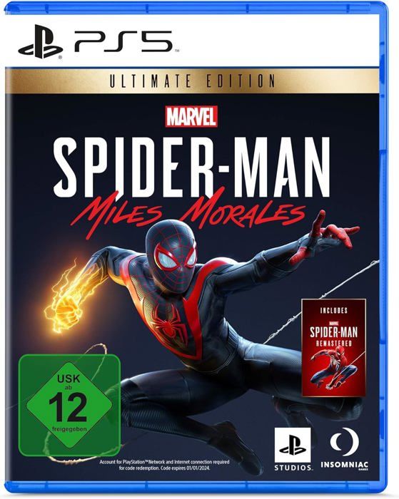 Jeu Vidéo Marvel Spider Man : Miles Morales Ultimate Edition PS5 Blu Ray 12+