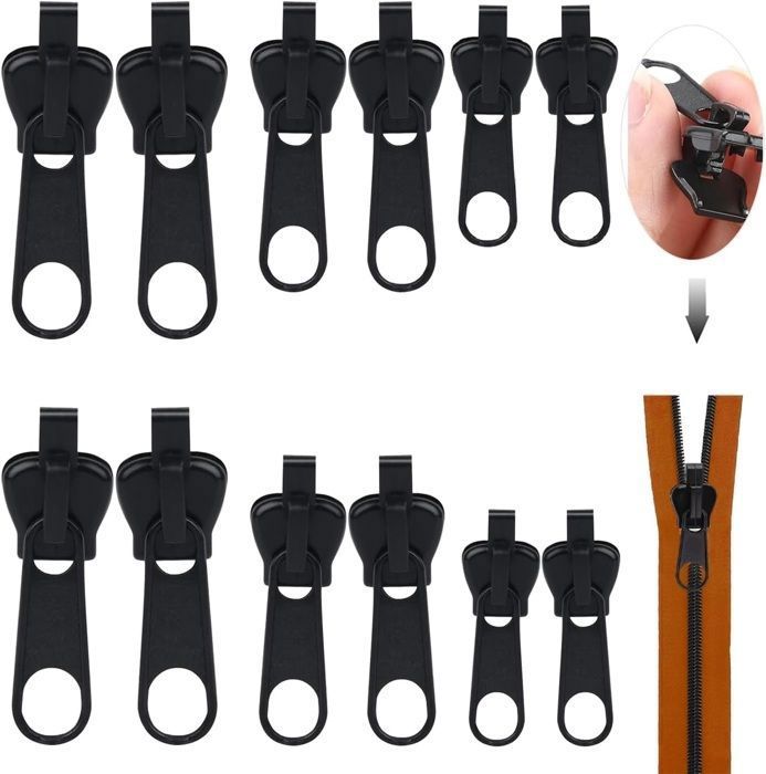 Lot De 12 Clips Antivol Pour Fermeture éclair – Mousquetons En S Métal, Argent/or/pistolet – Pour Sacs, Clés, Plein Air