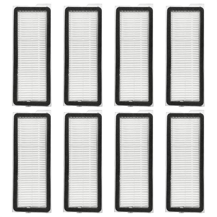 8 Filtres HEPA pour Aspirateur Robot pour Roborock Qrevo Curv P10 Pro P20 Pro Qrevo S Qrevo Pro Qrevo MaxV