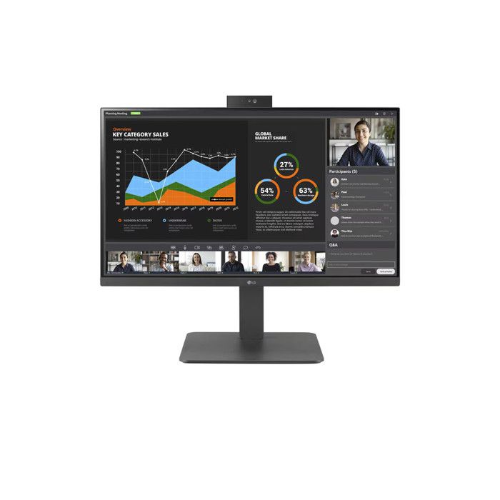 Monitor LG 24BR750E A Desktop 23.8 pollici Full HD 1920x1080 16:9 5ms - vue 2