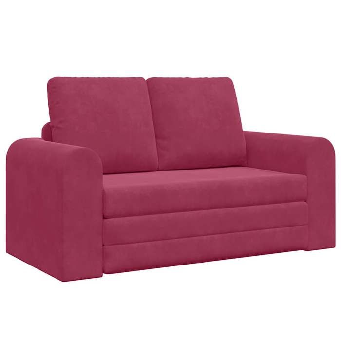 SWEETY@ Canapé-lit Moderne - Fauteuil-lit Convertible - Bordeaux 148x71x83 cm - Velours LL546