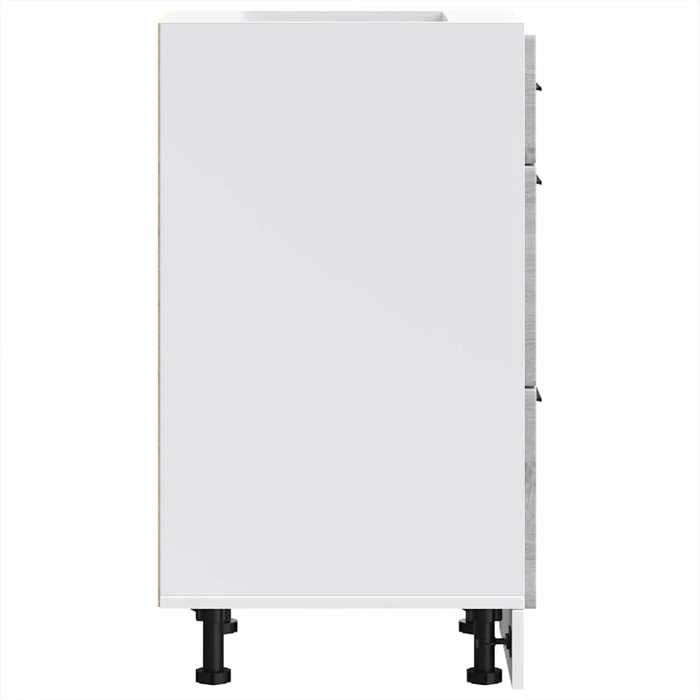 Moderne Placard de cuisine Porto SWEETY Meuble bas de cuisine sonoma gris bois dingénierie 40x46x81.5 cm BB1126