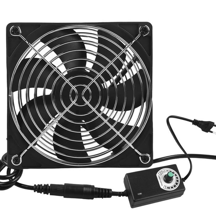 Ventilateur USB Pour Refroidir Routeur Ou Boîtier PC - 12 Cm, 1800 Tr/min, 56 CFM - Installation Facile