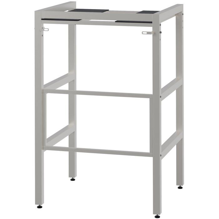 etagere superposee pour machine a laver et seche linge 73 × 60 × 110 cm metal blanc 300 kg 10_0008370 - Decoshop26