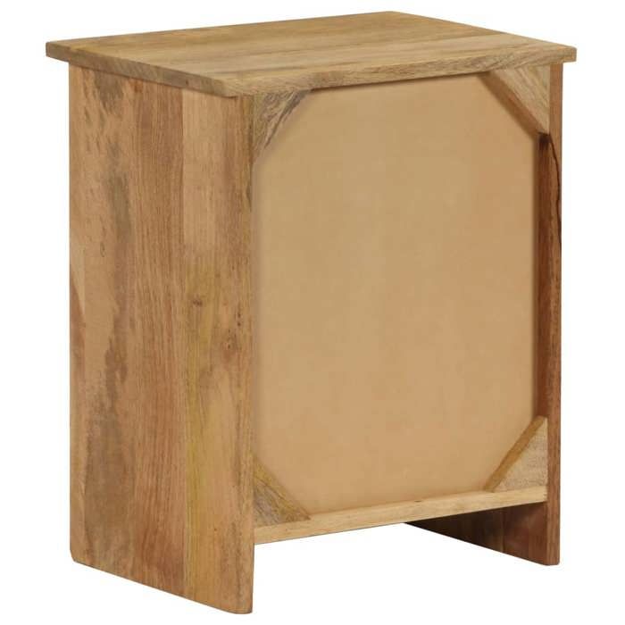 Cabinet de Lit Moderne Brun Table de chevet/nuit avec rangement Bois de manguier massif 40x30x50 cm CC2259