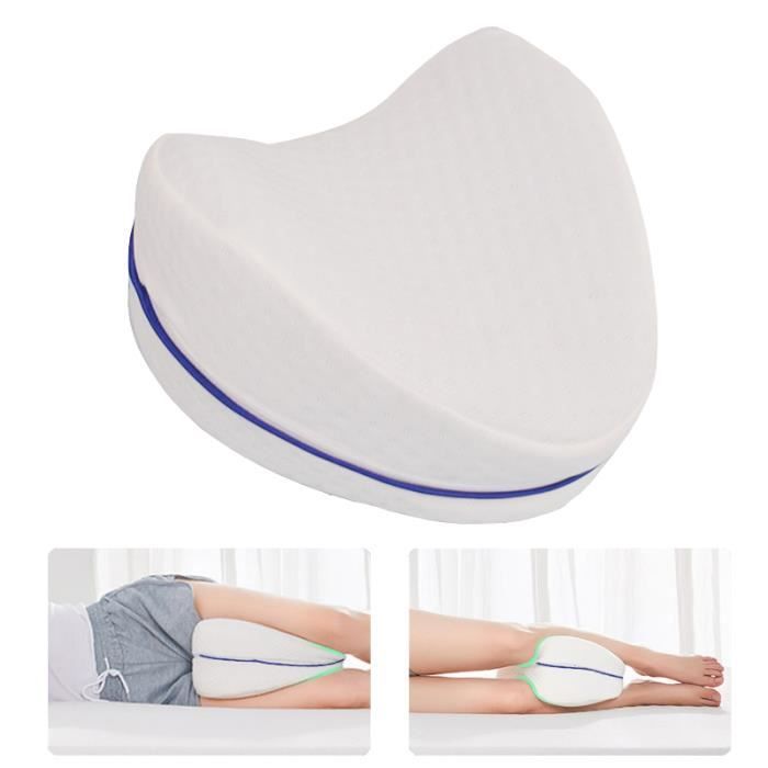 Repose-jambes Mémoire De Forme - Soulage Dos, Hanches Et Genoux Bleu Marine