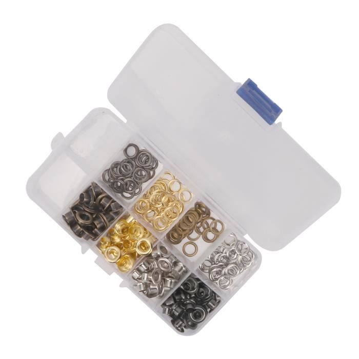 Kit 400 œillets Métal Minuscules HARFINGTON – 1,5 Mm – Doré – Pour Créations