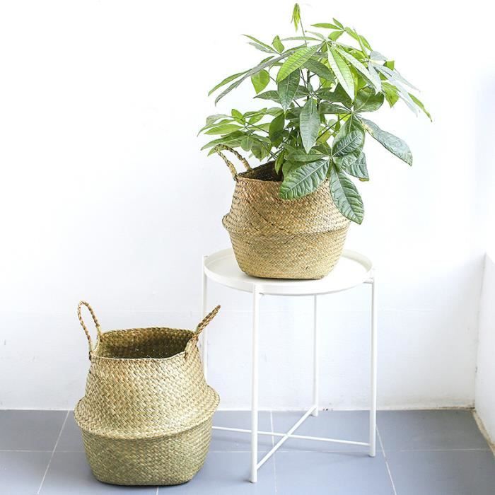 Pot A Fleurs Tisses A Main Panier De Paille Jardin 27 24cm Maison Sac De Rangement Pliable Pour Legume Fleur Vetements Achat Vente Jardiniere Bac A Fleur Pot A Fleurs