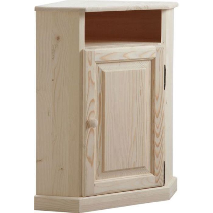 Meuble D Angle En Epicea Avec Une Porte Achat Vente Armoire