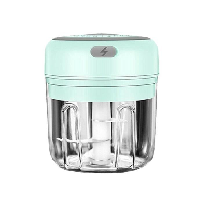 Hachoir à Ail Électrique 400 Ml, Mini Légumes 6 Lames, Portable USB Hachoir à Ail Électrique 400 Ml, Mini Légumes 6 Lames, Portable USB