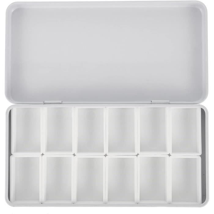 Palette D'Aquarelle Vide En Métal 40 Cases - Boîte De Voyage 11x7cm, Pour Artistes Et Débutants - 1