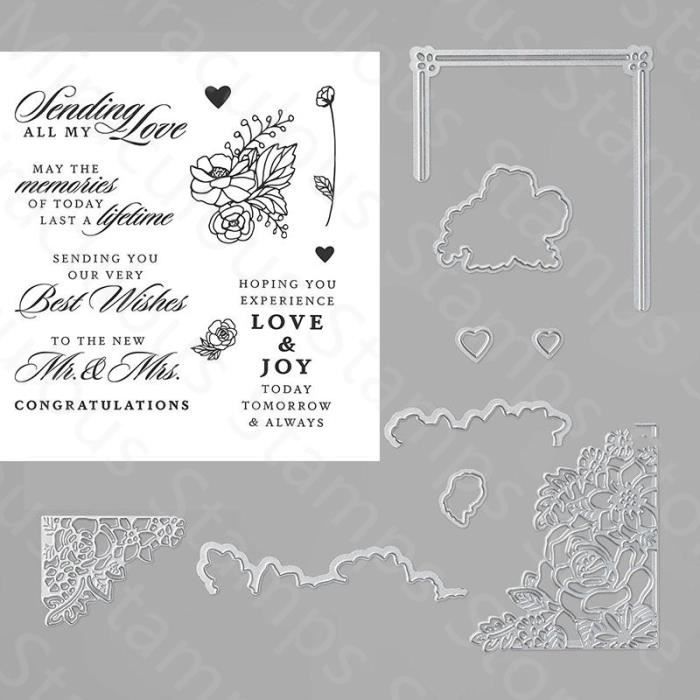 GLOBLELAND Lot De Matrices De Découpe Transparentes Pour Loisirs