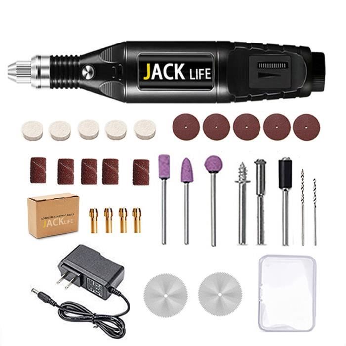 28PCS - UE - Mini Meuleuse Perceuse Électrique Polisseuse avec Outils Rotatifs Kit pour 3000 4000 Puissan