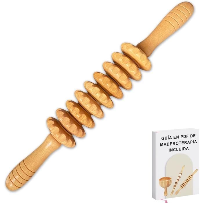 Rouleau De Massage En Bois Diamant - Pour Madérothérapie & Drainage - Professionnel - Neuf De Colombie