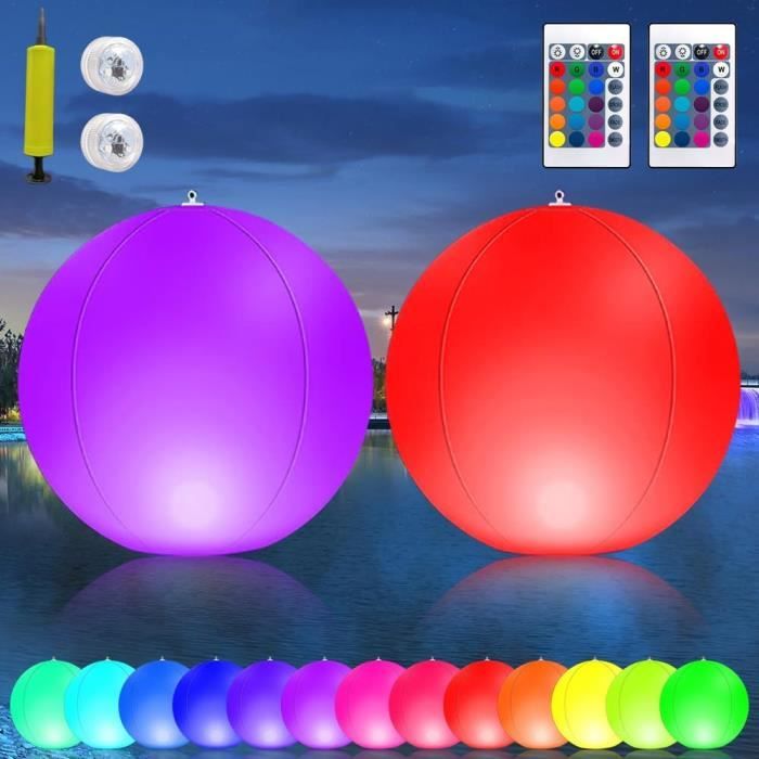 Lampe d'ambiance extérieure boule blanche connectée