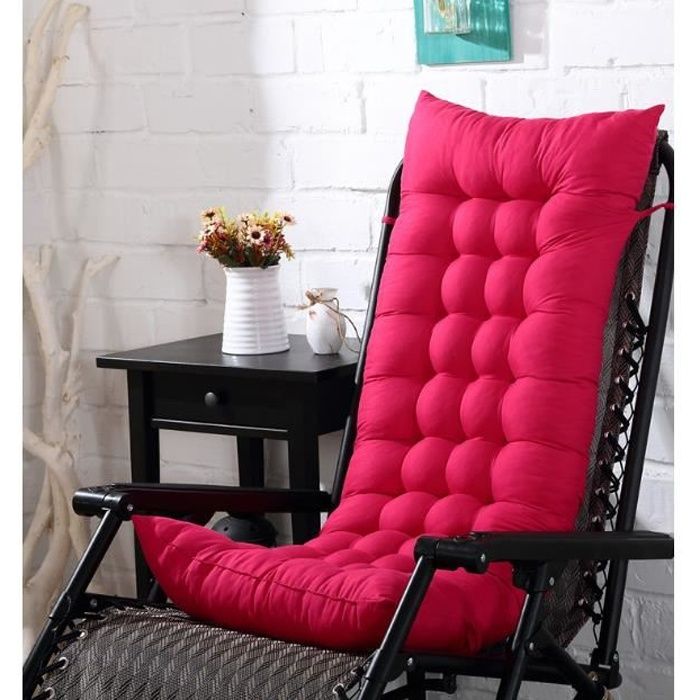 Coussin De Chaise Coussin Matelas Pour Chaise Fauteuil Transat De Jardin Terrasse Rose Rouge Achat Vente Coussin D Exterieur Coussin De Chaise Coussin M Cdiscount