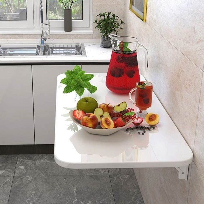 Table Pliante Fixée Au Mur, Bureau D'étude Flottant, Bureau D'ordinateur, for Table À Manger De