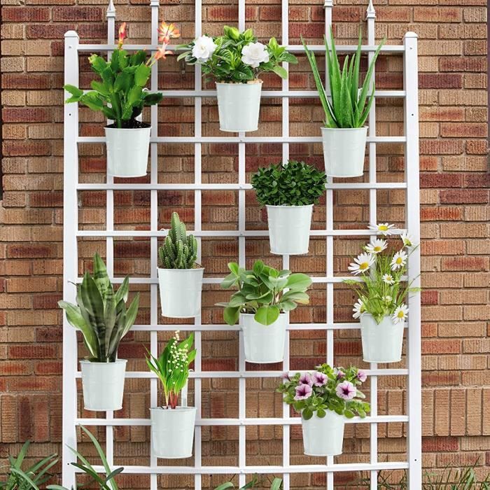 POT DE FLEUR AMOUNE Mini Pots De Fleurs Suspendus En Métal Avec Poignée