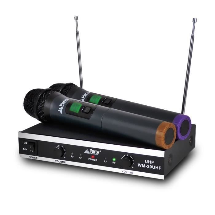 Système Micro Sans Fil UHF 4 Micros - 100 Canaux, Récepteur Rack, Parfait Concerts - 10