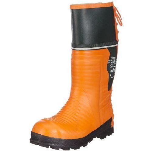 Bottes en caoutchouc anti coupure 657 0 500 46 Botte Classement protection 3 28m s CE 0321 S4 Norme ISO 20345 Taille 46 Achat Vente bottes Cdiscount
